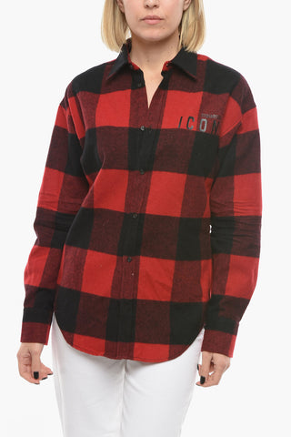 ICON Plaid Check Wool Flannel Shirt