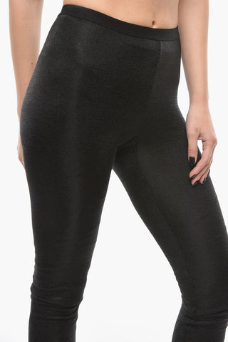 LILIES Pantaloni AMBER in Jersey Lamé Effetto Scintillante con Skinny Fit