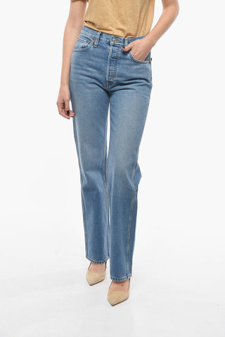 Jeans a Vita Alta STONED AZUL in Lavaggio Medio