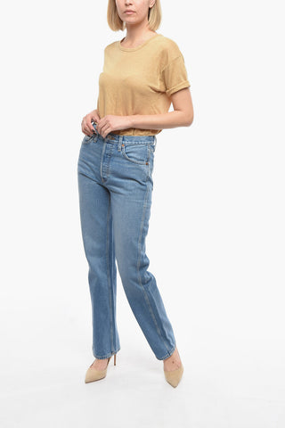 Jeans a Vita Alta STONED AZUL in Lavaggio Medio