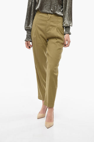 Single Pleated Linen Blend NORA Pants