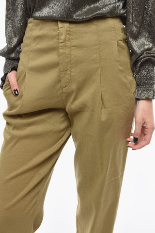 Single Pleated Linen Blend NORA Pants