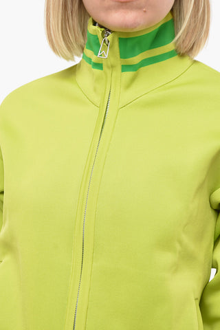 Lightweight Technical Knit Zipped Sweatshirt with Standing Collar