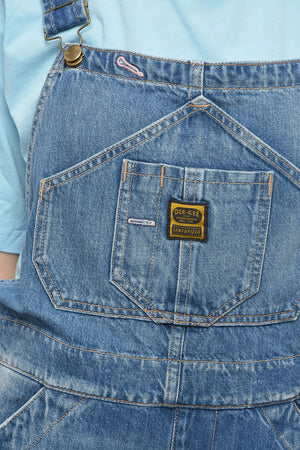 Denim Overalls WASHINGTON With Logo And Gold Buttons
