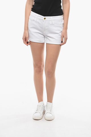 Shorts LECUTOFF Ad Orlo con Risvolto e Bottone Dorato