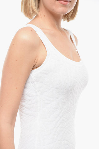 Minidress in Maglia Jacquard Motivo Monogram