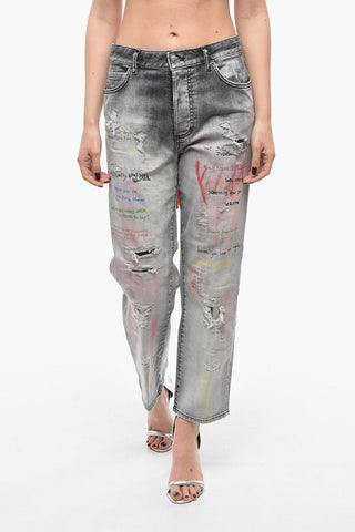 Medium Crotch BOSTON Distressed Denims 21cm