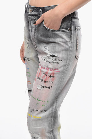 Medium Crotch BOSTON Distressed Denims 21cm