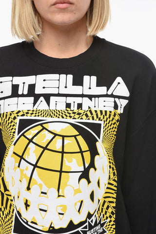 Crew Neck RAVE Fleece Cotton Sweatshirt