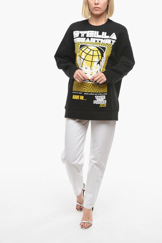 Crew Neck RAVE Fleece Cotton Sweatshirt