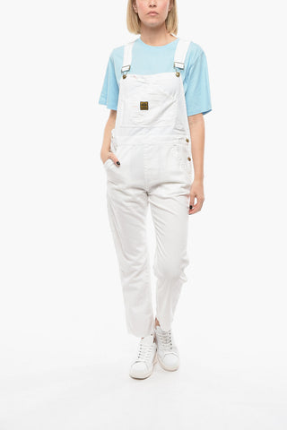 Denim WASHINGTON Jumpsuit With Logoed and Golden Buttons