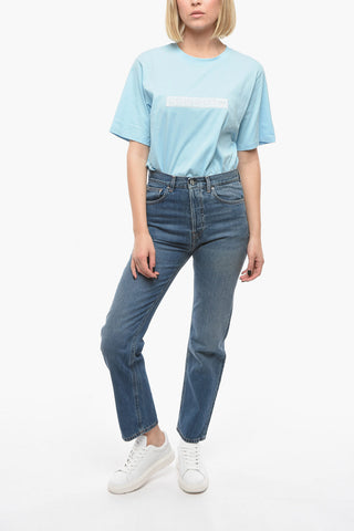 Loose Fit Jeans with Visible Stiching 17cm