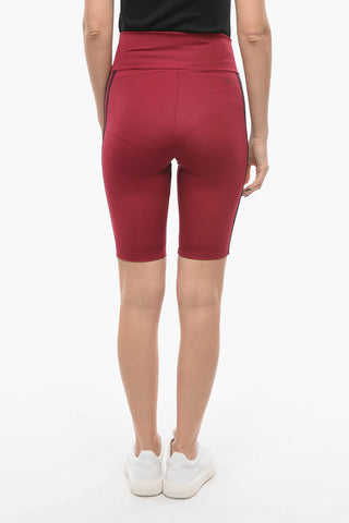 Biker Shorts with Contrasting Side Bads