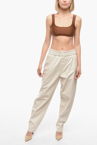 Lambskin AILENOLI Mom Fit Pants