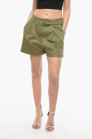 MICHAEL Cotton Shorts with Belt