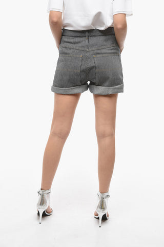 Striped Patterned NADIA Shorts with Turn-up Cuffs