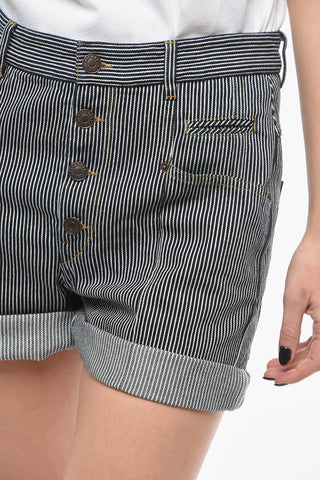 Striped Patterned NADIA Shorts with Turn-up Cuffs