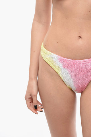 Tie-Dye Effect Crinkled Bikini