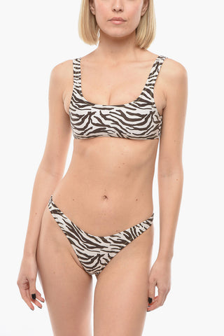 Costume da Bagno Bikini ROCKY a Motivo Animalier e Taglio Alto