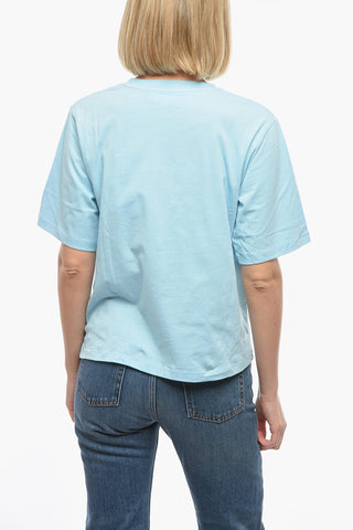 BIRGER CHRISTENSEN Crew-neck ASTER T-Shirt with Front Embroidery