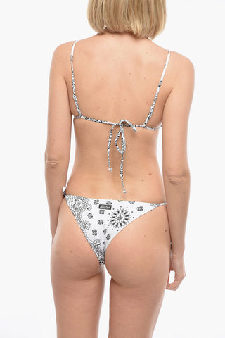 Bandana Motif JANET Triangle Bikini Swimsuit With Charms