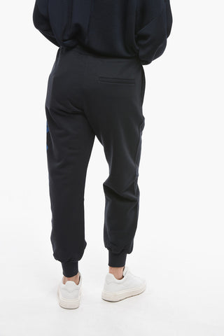 Joggers in Cotone Garzato con Stampa Logo Multicolor
