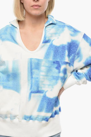 Tie Dye Effect CYANOTYPES SKIPPER Sweatshirt