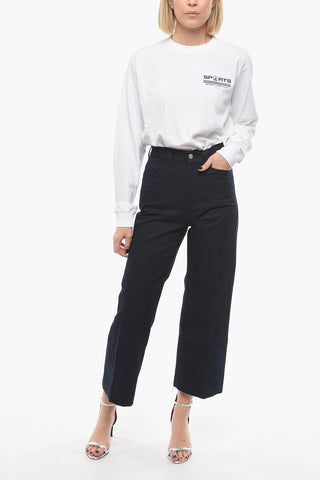 Mid-Waist 4 Pockets CONCORDE Pants with Silver Buttons
