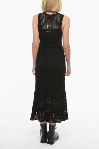 Silk Blend POINTELLE Crochet Tank Dress