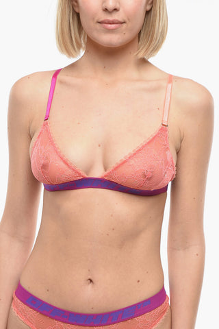 Reggiseno a Triangolo in Pizzo con Banda Logata