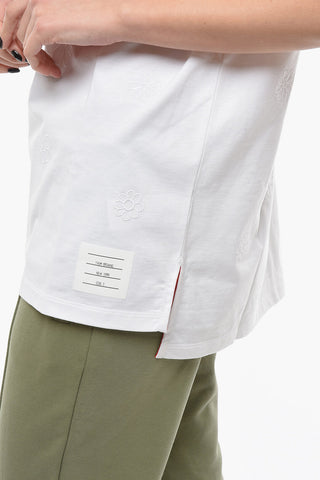 Jersey Relaxed-fit T-shirt with Broderie Anglaise