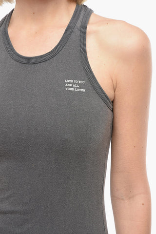 Flared Bottom SINGLET Cotton Tank Dress