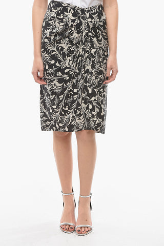 ETOILE Draped COLETTE Floral Printed Skirt