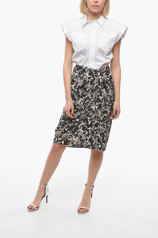 ETOILE Draped COLETTE Floral Printed Skirt