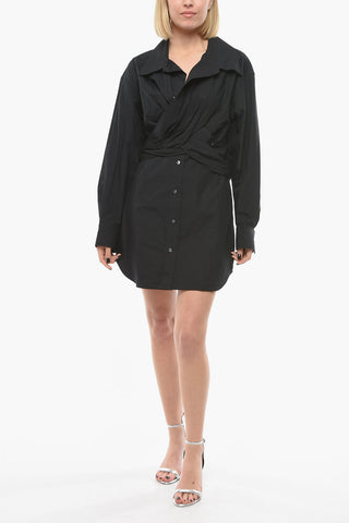 Vestito Corto Drappeggiato