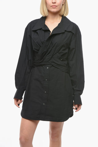 Vestito Corto Drappeggiato