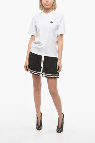 Crew Neck Straight Fit T-Shirt with Embroidered Logo