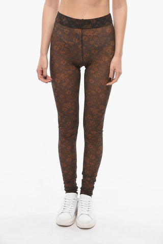 Floral Patterned Sheer Leggings