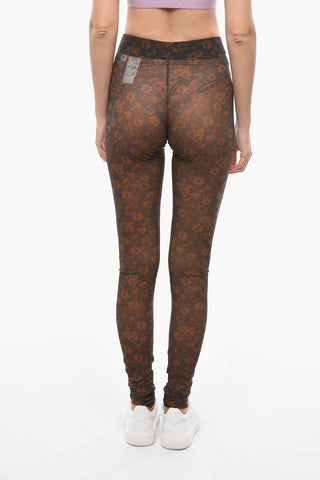 Floral Patterned Sheer Leggings