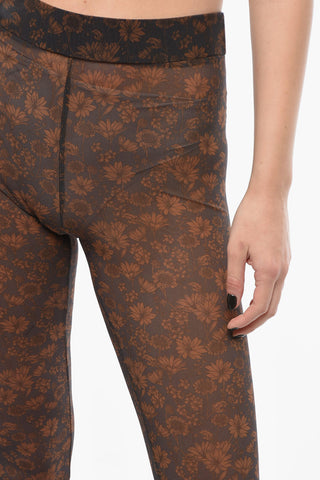 Floral Patterned Sheer Leggings
