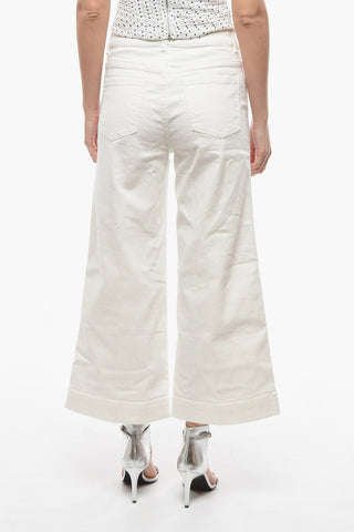 High Waist Light Wash Wide Jeans 26cm