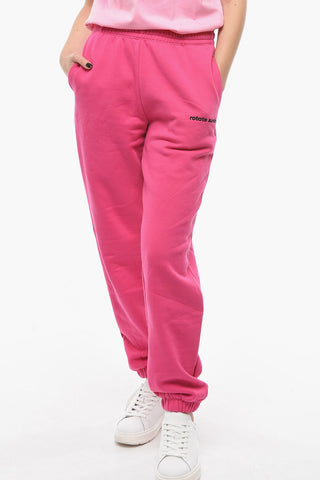 BIRGER CHRISTENSEN Fleeced Cotton MIMI Joggers with Embroidered Logo