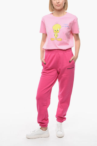 BIRGER CHRISTENSEN Fleeced Cotton MIMI Joggers with Embroidered Logo