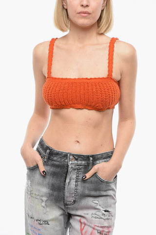 Crochet Cotton CARIBBEAN VIBES Crop Top
