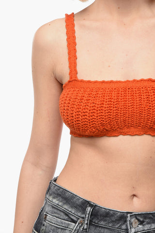 Crochet Cotton CARIBBEAN VIBES Crop Top