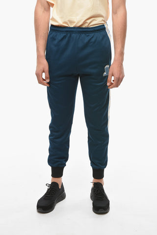 Joggers with Side Branded Bands and Logo Patch