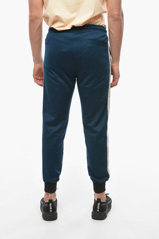Joggers with Side Branded Bands and Logo Patch