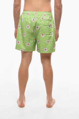 Daisies Printed 3 Pockets Shorts