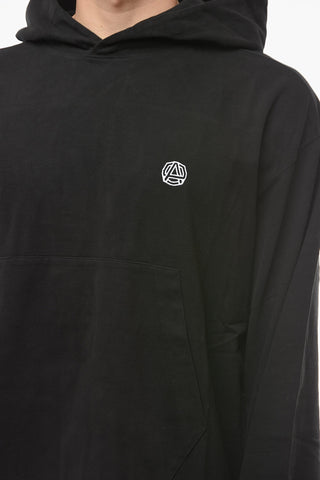 Long-sleeved Cotton T-Shirt with Hood