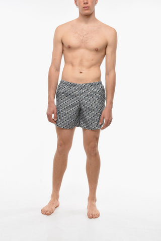 All-Over Logo Printed Swim Shorts